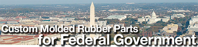 Custom molded rubber parts for federal government